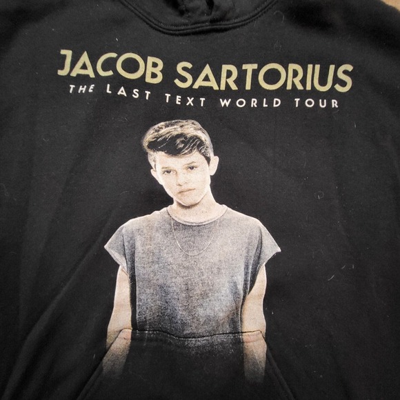 Jacob Sartorius The Last Text World Tour Black Tour Concert Hoodie Men's Size S - Picture 1 of 8